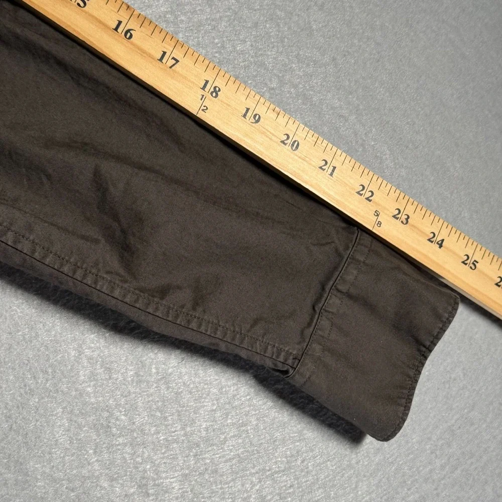 Banana Republic Heritage Collection Button Up Shirt Mens Small Brown Elbow Patch